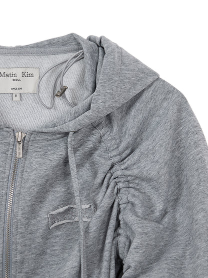[Ive Leeseo Worn]  Matin Kim Sleeve Detail Hoody Zip up