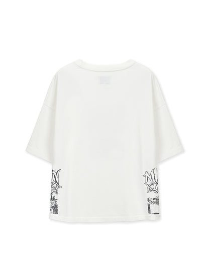 [Aespa Ningning Worn] Matin Kim Vintage Graffiti Artwork Top