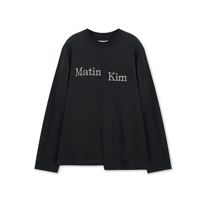 [Ive Liz Pick] Matin Kim Asymmetric Logo Top