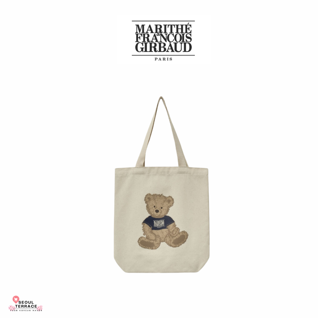 ☆Marithe + Francois Girbaud☆ DOODLE BEAR ECO BAG natural M Marithé et François Girbaud Official Doodle Bear Eco Bag