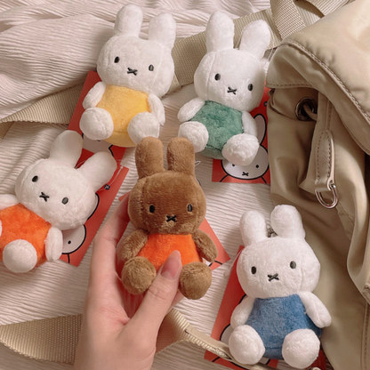Miffy Plush Keyring – Tanning Miffy Bunny Mini Bag Charm / Key Holder