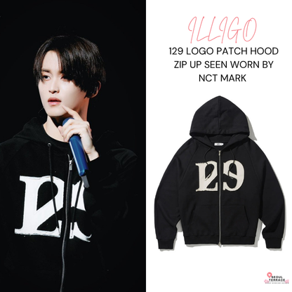 ILLIGO 129 LOGO PATCH HOOD ZIP UP WORN BY NCT MARK