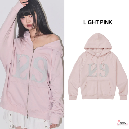 ILLIGO 129 LOGO PATCH HOOD ZIP UP WORN BY NCT MARK