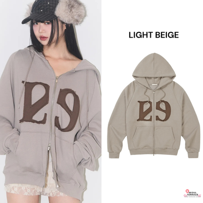 ILLIGO 129 LOGO PATCH HOOD ZIP UP WORN BY NCT MARK