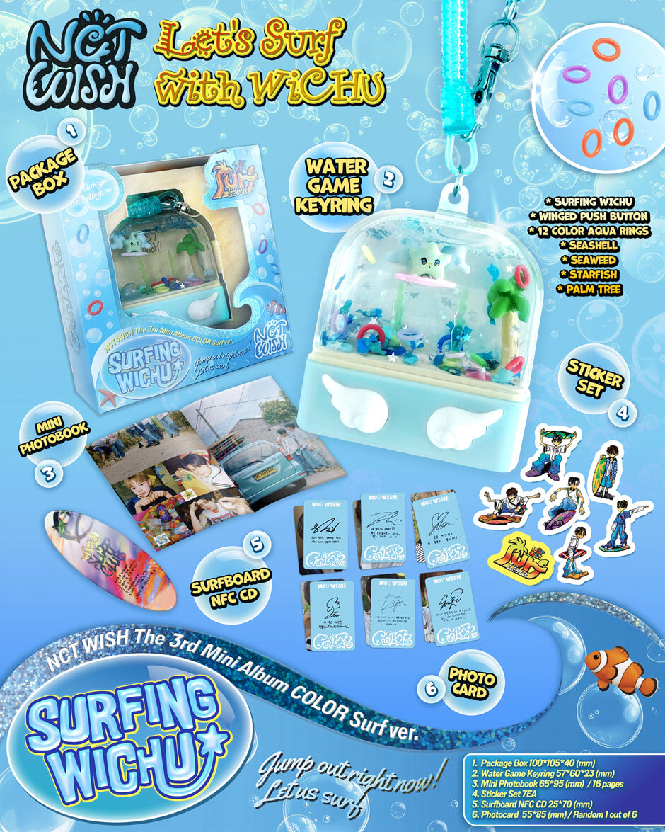 NCT WISH – 3rd Mini Album: COLOR [Surf Ver.] (Smart Album)