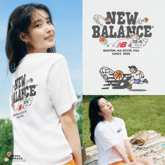 NEW BALANCE - UNI NB BOY Baketball Lettering S/S T-Shirt (IU's Pick)