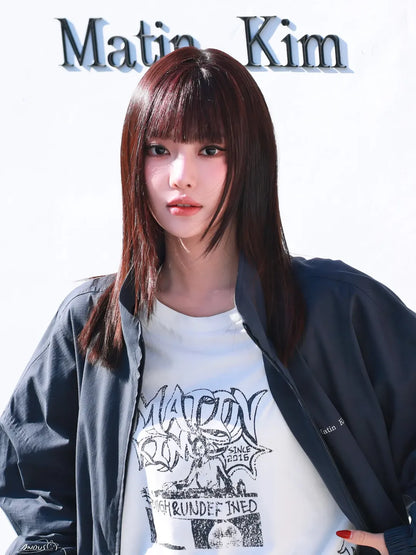 [Aespa Ningning Worn] Matin Kim Vintage Graffiti Artwork Top