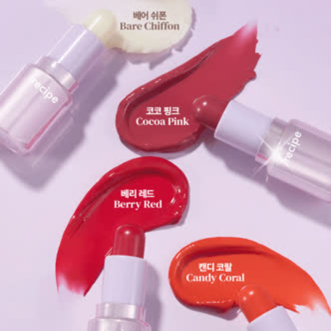 [NMIXX JIWOO PICK] iRecipe Vibe Up Prism Lip Balm Duo Bare Chiffon + 1 More Shade