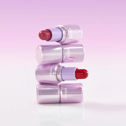 [NMIXX JIWOO PICK] iRecipe Vibe Up Prism Lip Balm Duo Bare Chiffon + 1 More Shade