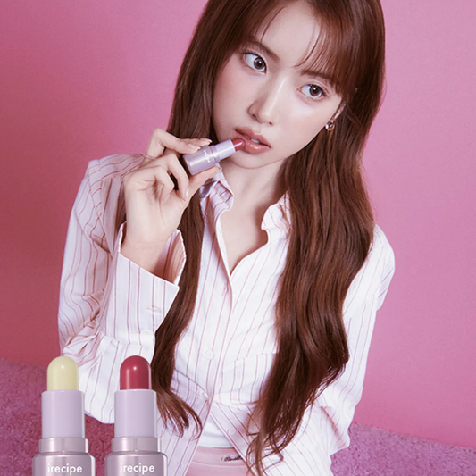 [NMIXX JIWOO PICK] iRecipe Vibe Up Prism Lip Balm Duo Bare Chiffon + 1 More Shade