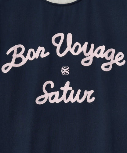 [Kpop Fave Pick] Satur Logo Embroidered Voyage Short Sleeve T-Shirt