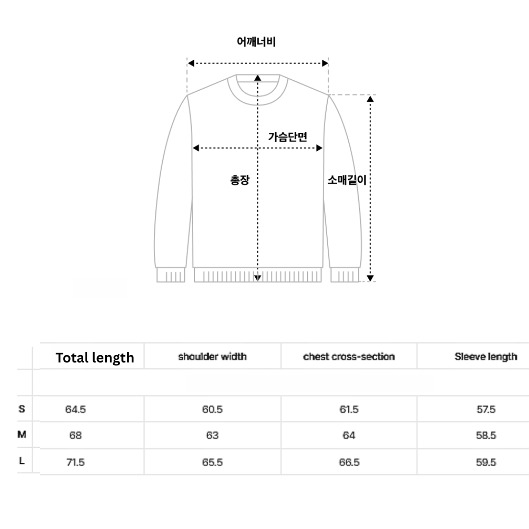 [Qwer X Ames ] 25FW QWER Basic Applique Sweatshirt