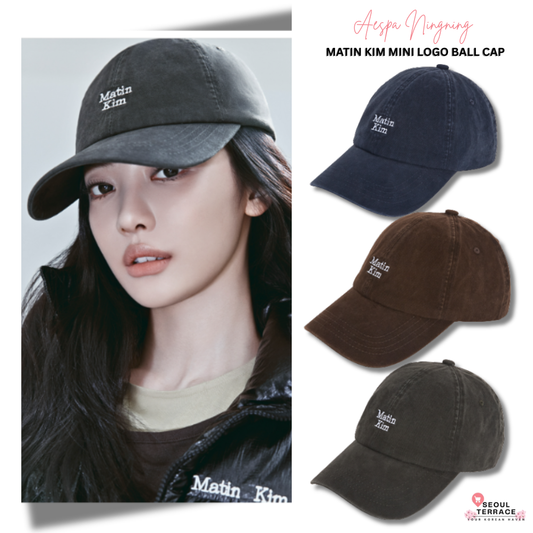 [Aespa Ningning Worn] Matin Kim Mini Logo Ball Cap