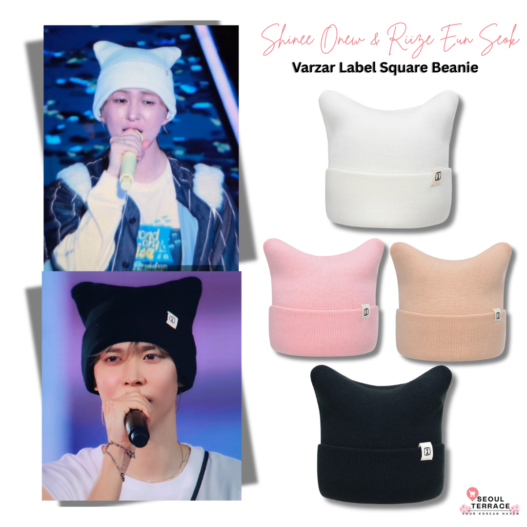 [Shinee Onew & Riize Eun Seok] VARZAR Label Square Beanie