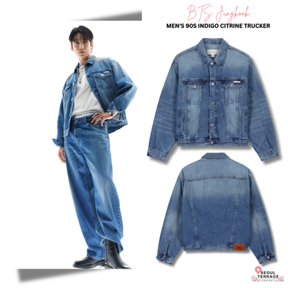 [BTS Jungkook Pick] 25FW Calvin Klein Men's 90s Indigo Citrine Trucker