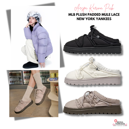 [Aespa Karina Pick] MLB Plush Padded Mule Lace Boston Red Sox