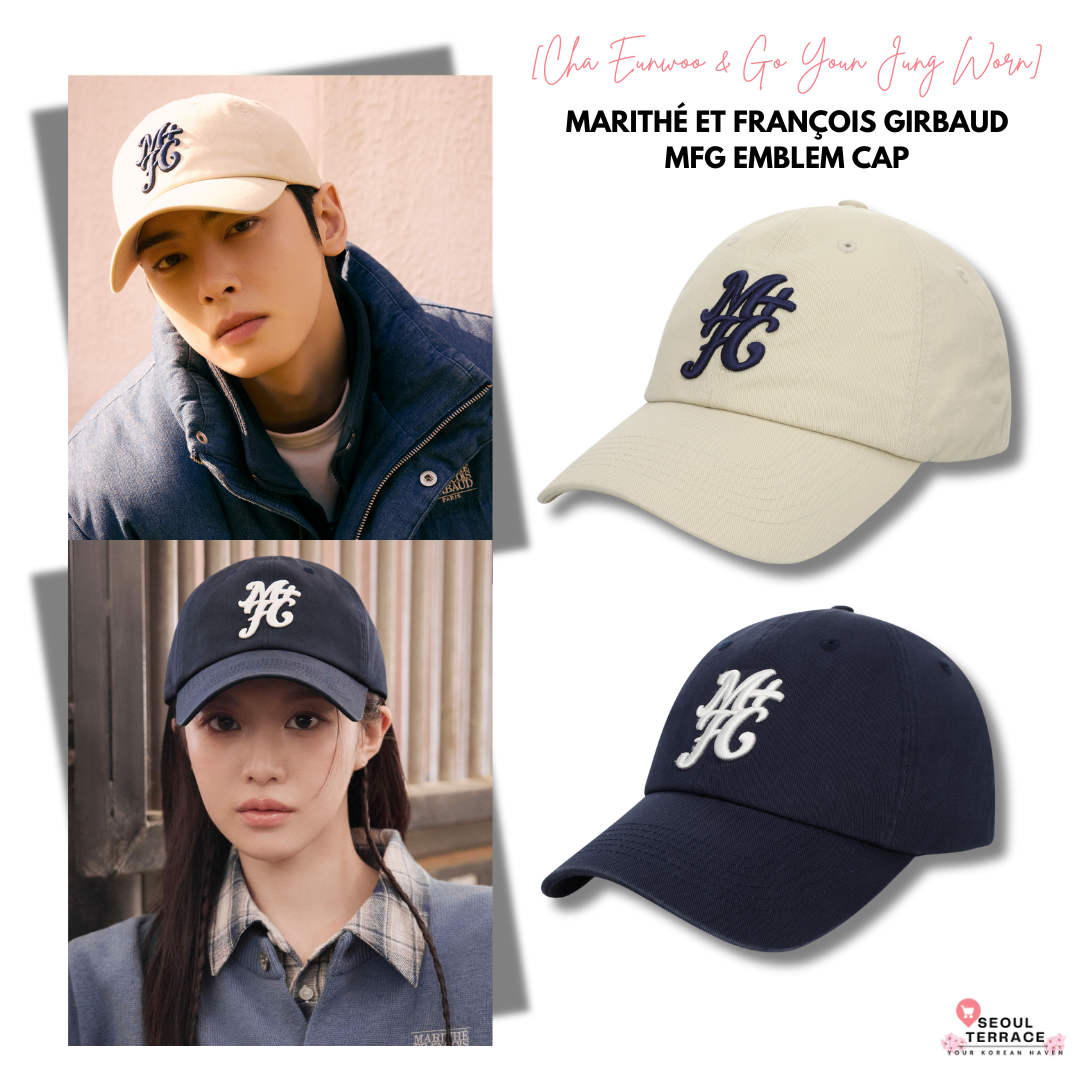 [Cha Eunwoo & Go Youn Jung Worn] Marithé et François Girbaud MFG Emblem Cap