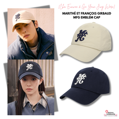 [Cha Eunwoo & Go Youn Jung Worn] Marithé et François Girbaud MFG Emblem Cap