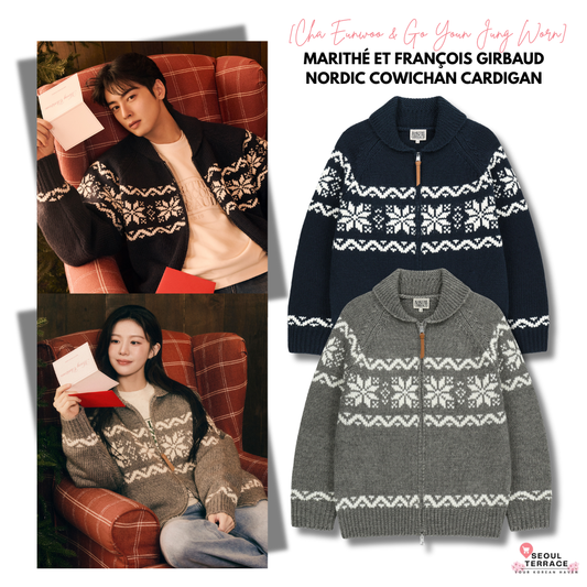 [Cha Eunwoo & Go Youn Jung Worn] Marithé et François Girbaud Nordic Cowichan Cardigan