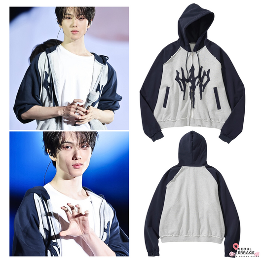 [NCT DREAM Jisung Worn] Not4Nerd Trident Logo Raglan Hood Zip Up