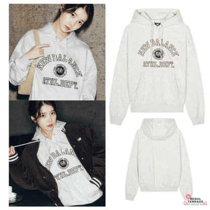 [IU Worn] 25FW New Balance UNI College Club Hoodie (Semi Over Fit)