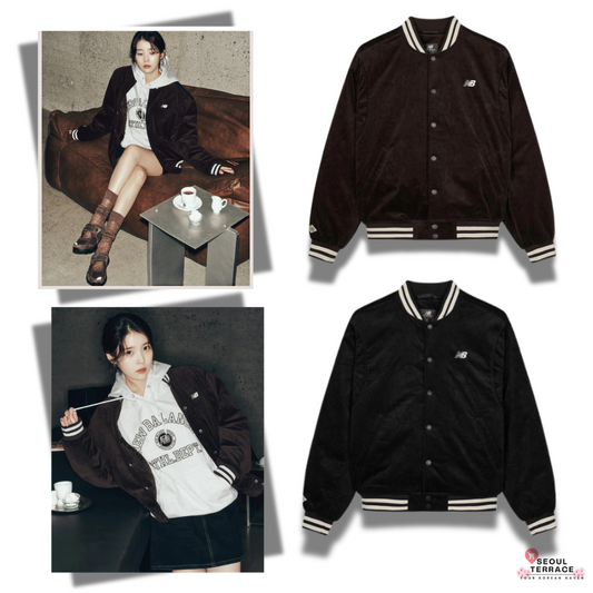 [IU Worn] 25FW New Balance Uni Heritage Corduroy Varsity Padded Jacket