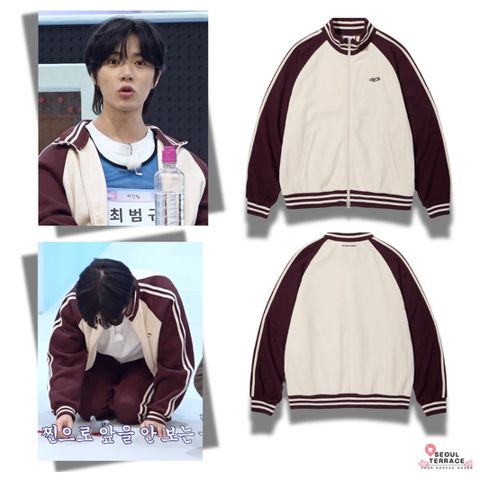 [TXT Beomgyu Worn] 1993 Studio Piping Track Pique Zip-Up