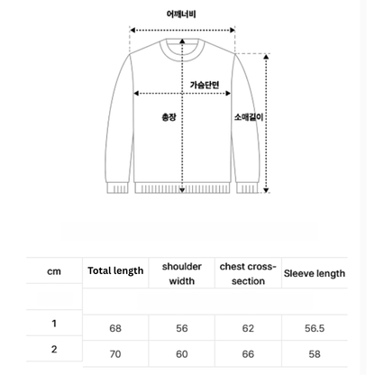 [THE BOYZ Juyeon Worn] Wai Kei Dolphin Hairy V-Neck Knit