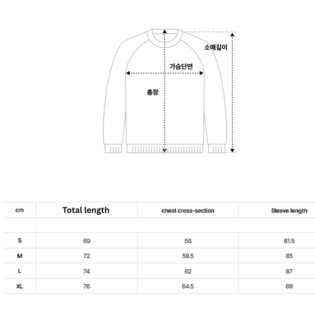 [TXT Soobin Worn Inner] Covernat Raglan Arch Logo Long Sleeve Navy