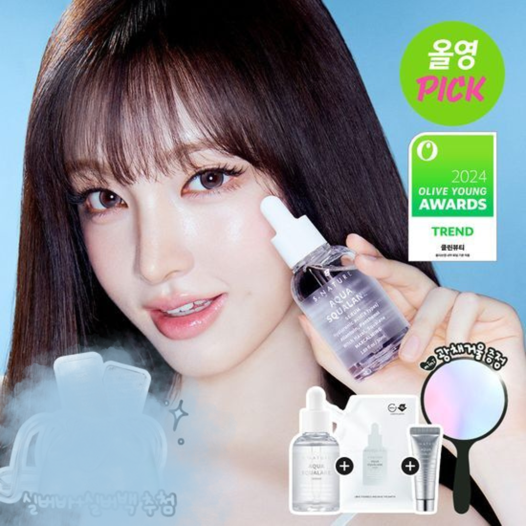 [Ive Liz Pick] S. Nature Aqua Squalane Serum 50ml Refill Promotion (+ Radiance Mirror)