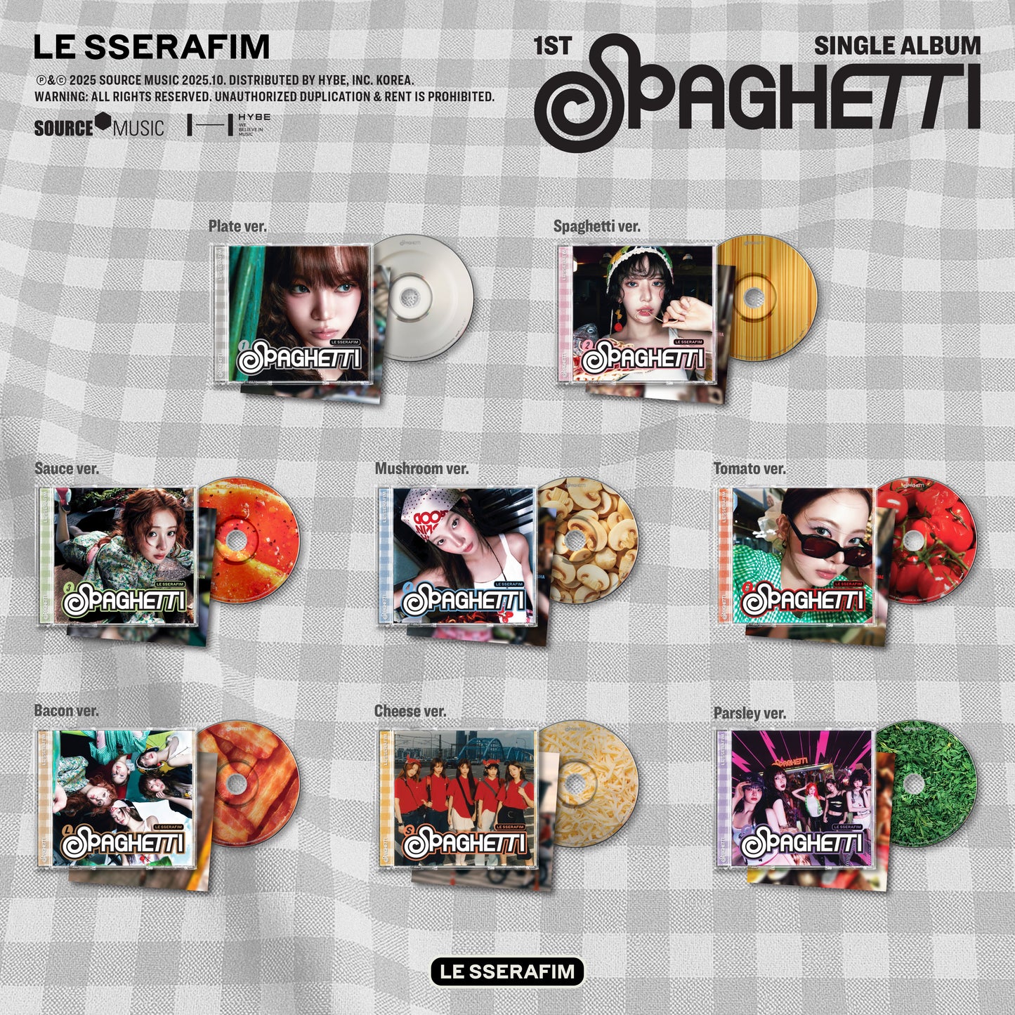 Le Sserafim -  'Spaghetti' Mini CD Album