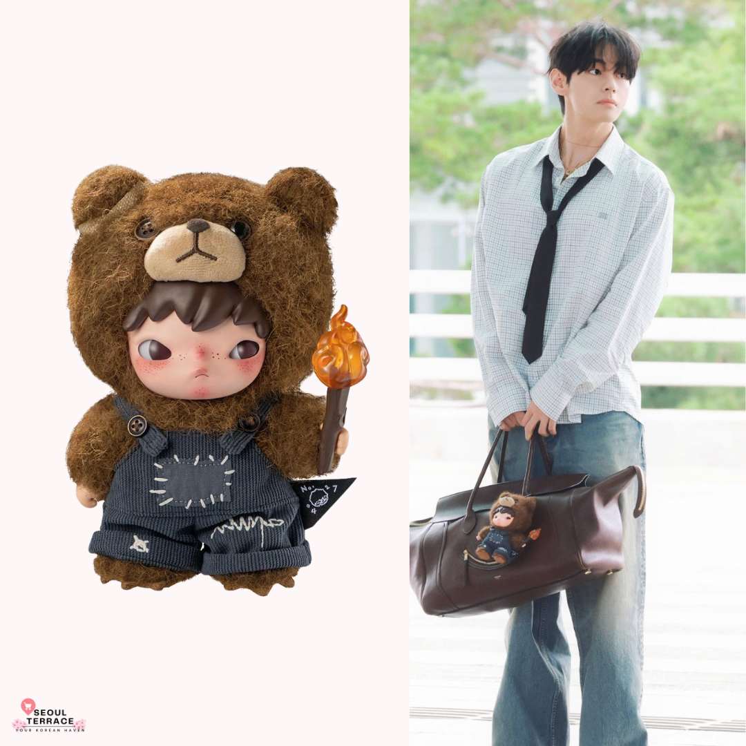 Pop Mart Hirono Living Wild-Fight For Joy Plush Doll (As seen on BTS V -  Taehyung)