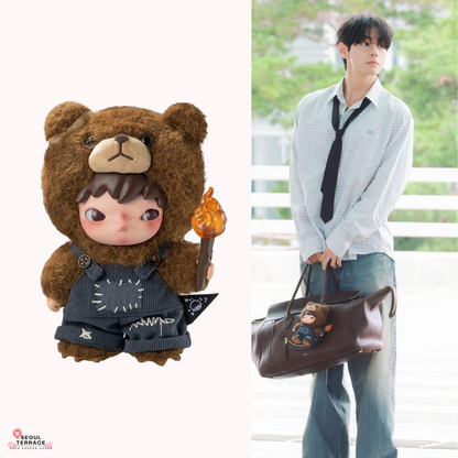 Pop Mart Hirono Living Wild-Fight For Joy Plush Doll (As seen on BTS V -  Taehyung)