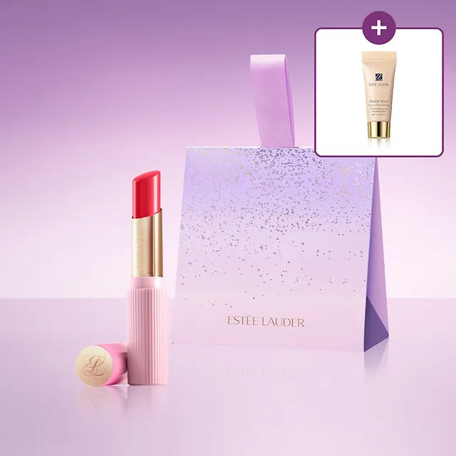 IU X Estée Lauder "NEW Lavender Kiss" Jelly Balm 3g + Scrunchie + Foundation 5ml