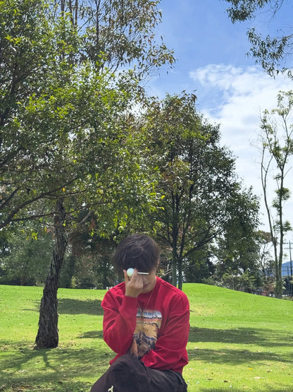 [BTS V Worn] NOICE Ombra Rossa Graphic Sweatshirt