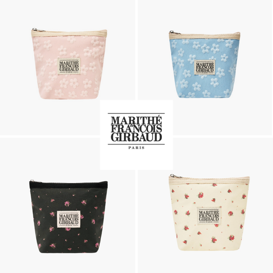 Marithé et François Girbaud Official Classic Logo Embo Flower Pouch