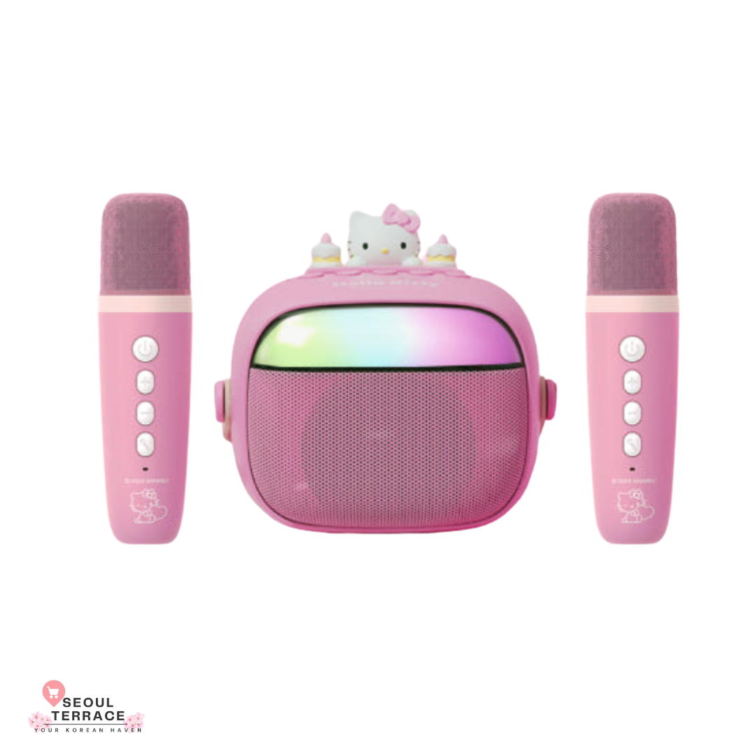 ROYCHE Sanrio Hello Kitty Bluetooth Speaker & Wireless Karaoke Microphone Set