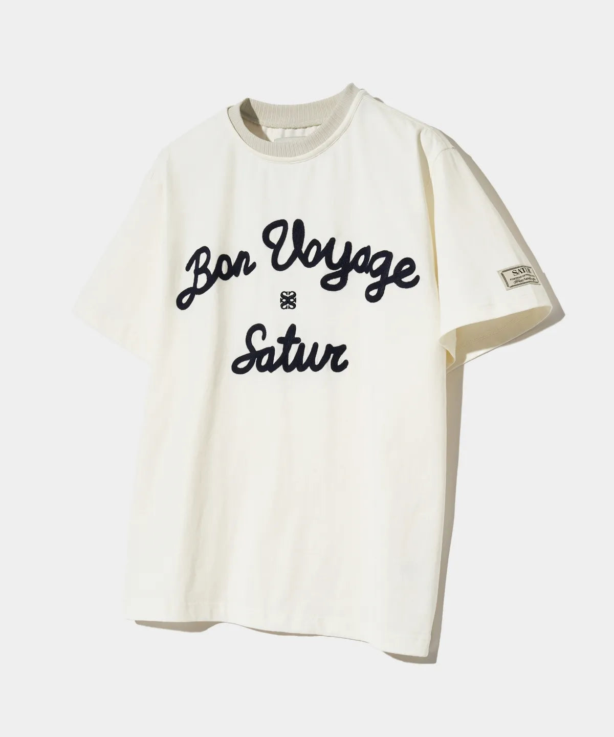 [Kpop Fave Pick] Satur Logo Embroidered Voyage Short Sleeve T-Shirt