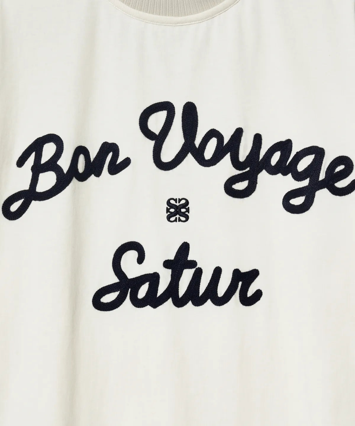 [Kpop Fave Pick] Satur Logo Embroidered Voyage Short Sleeve T-Shirt