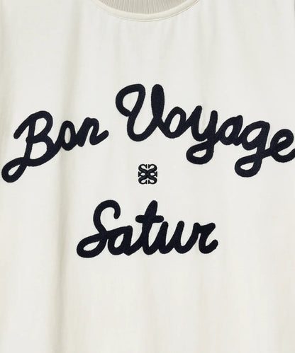[Kpop Fave Pick] Satur Logo Embroidered Voyage Short Sleeve T-Shirt