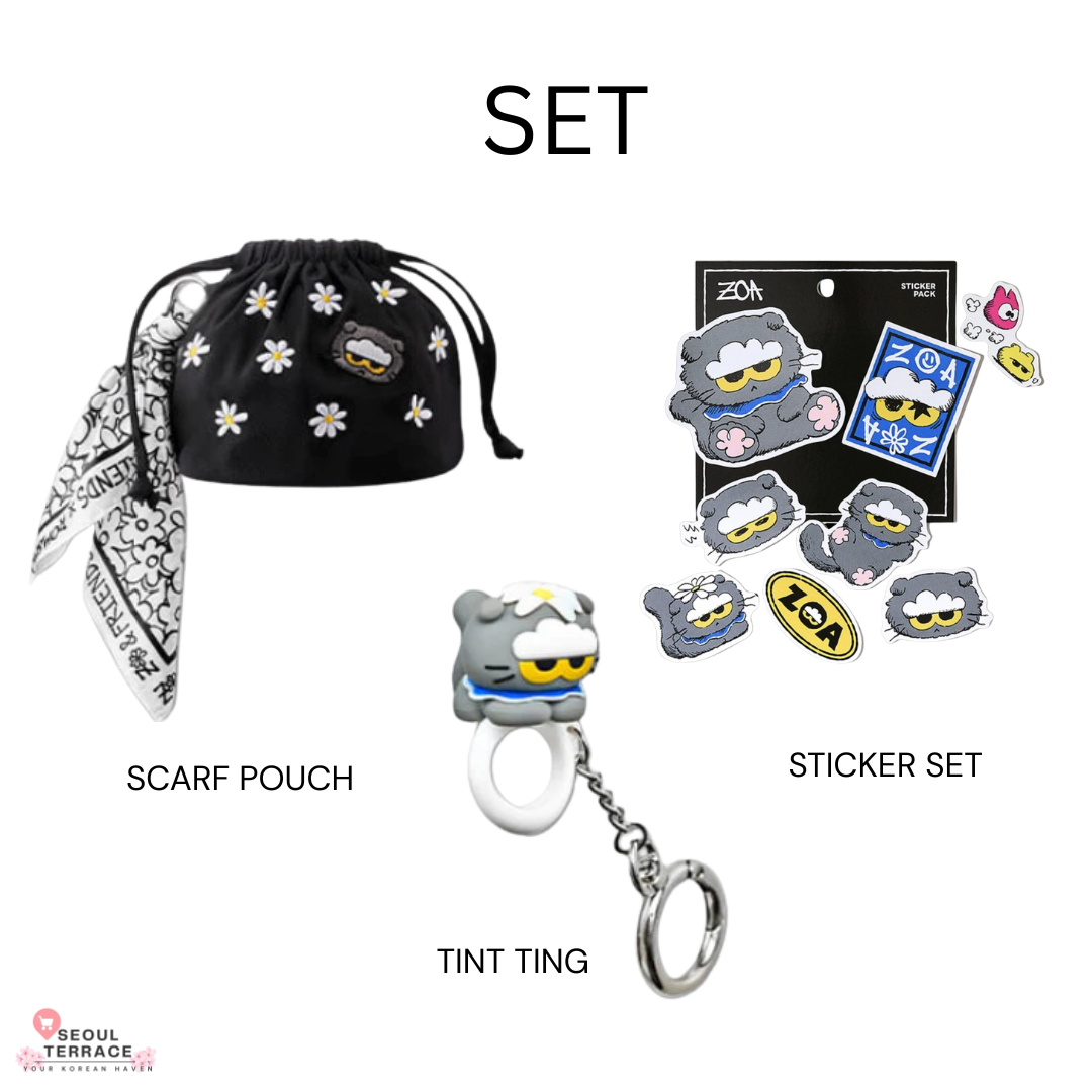 Rom&nd X Zo&Friends - Scarf Pouch, Tint Ring, Sticker Set – SEOUL
