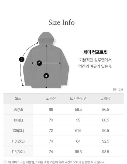 [BTS V Pick] 26SS Snow Peak Root Sleeve Pocket Windbreaker