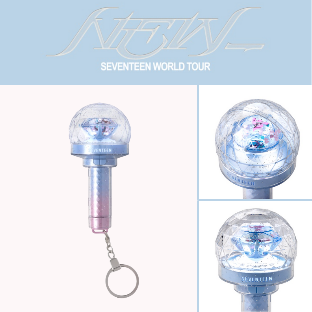 SEVENTEEN Official Light Stick Version 3 ( 10th Anniversary Keyring )