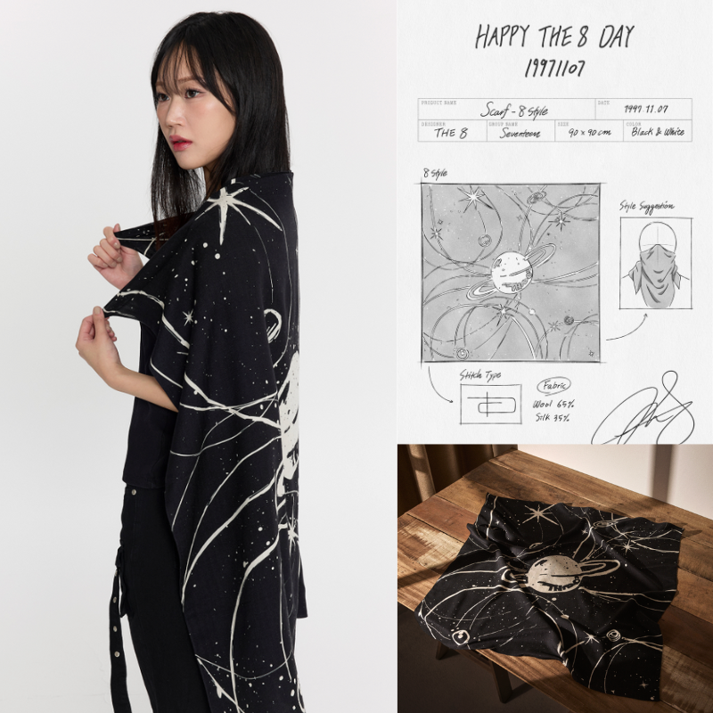 SEVENTEEN HAPPY THE8 DAY (Minghao) BIRTHDAY MERCH ver. 5 SCARF SEVENTEEN HAPPY THE8 DAY (Minghao) BIRTHDAY MERCH ver. 5 SCARF