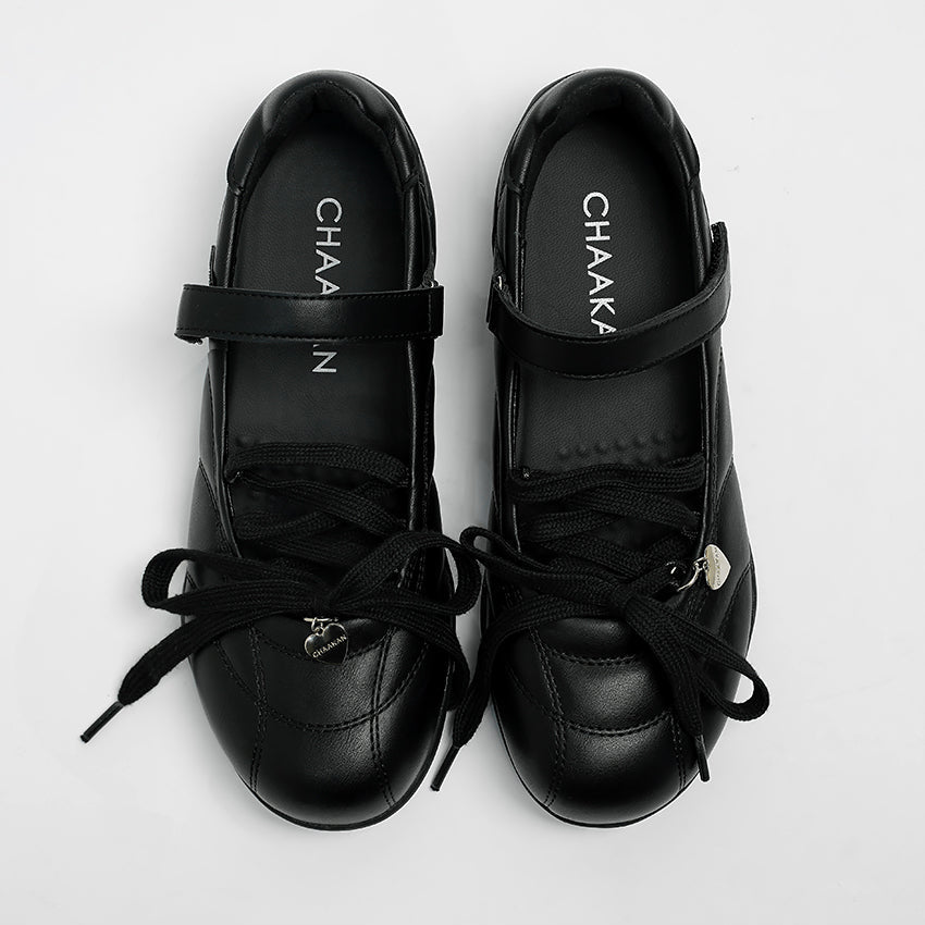 CHAAKAN Cocomel Quilted Mary Jane Sneakers