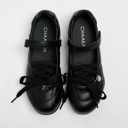 CHAAKAN Cocomel Quilted Mary Jane Sneakers