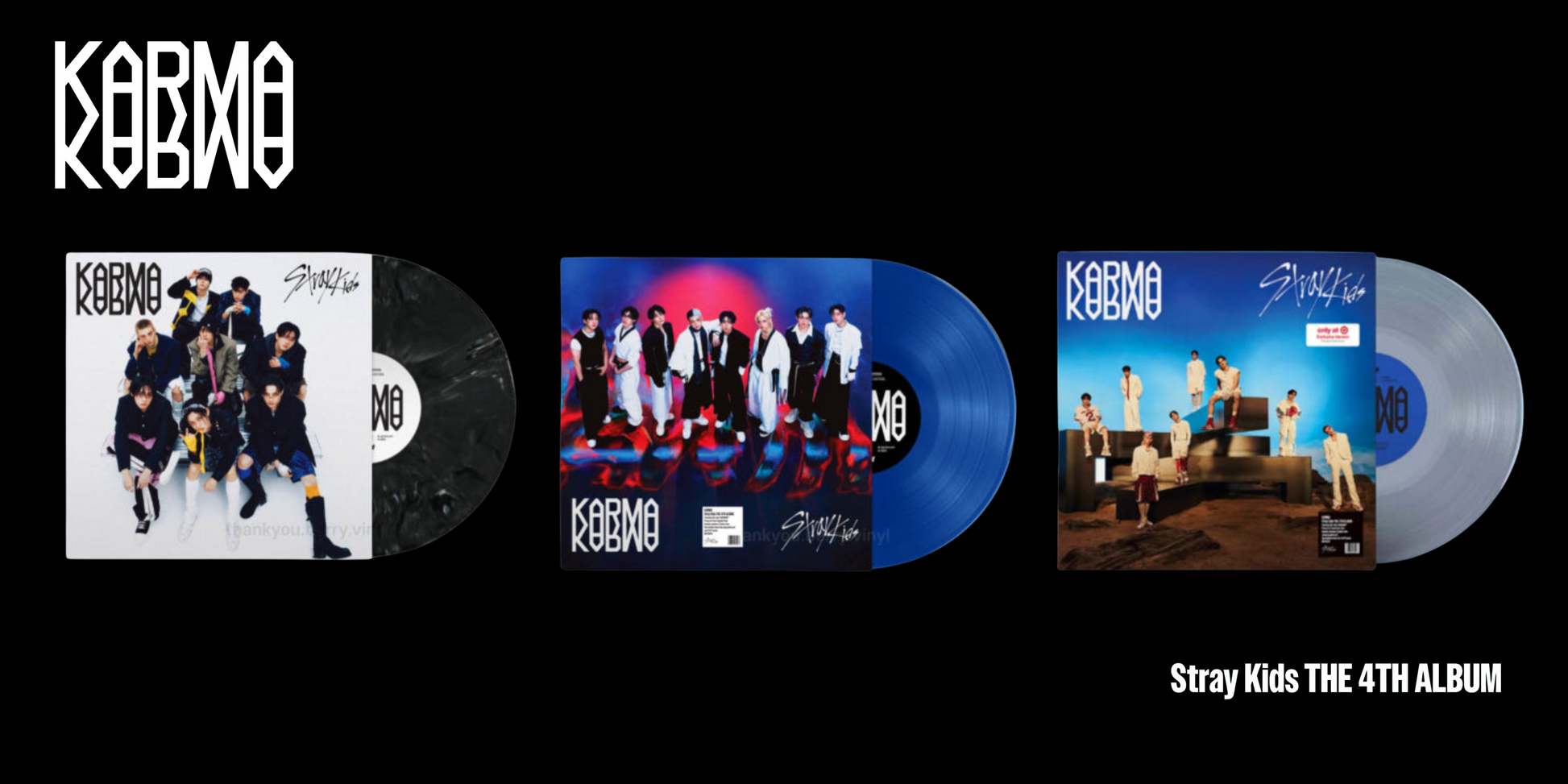 STRAY KIDS - KARMA Vinyl LP (Graphite ver.) – SEOUL TERRACE STRAY KIDS - KARMA Vinyl LP (Graphite ver.) – SEOUL TERRACE