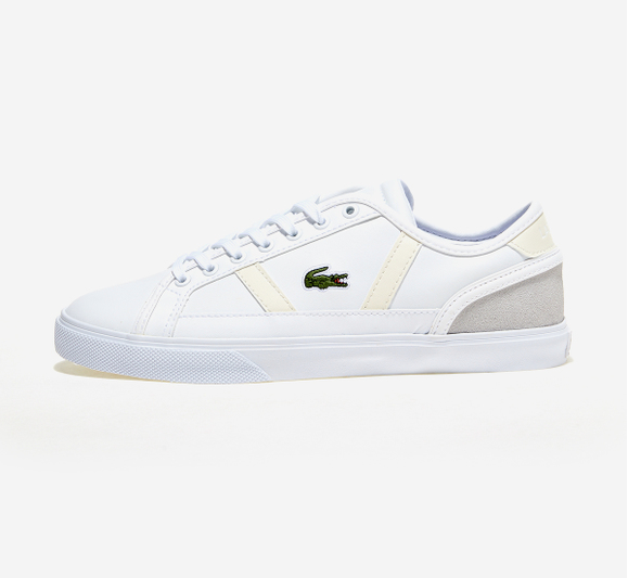 LACOSTE SIDELINE PRO ABC SHOES (WHITE / GRAY)