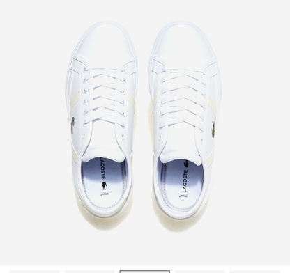 LACOSTE SIDELINE PRO ABC SHOES (WHITE / GRAY)