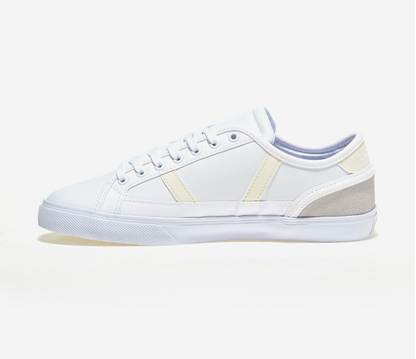 LACOSTE SIDELINE PRO ABC SHOES (WHITE / GRAY)